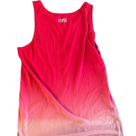 Staple Ombré Tank Top Red with Paisley Details - Picture 2 of 2